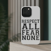 DistinctInk ToughCase for Apple iPhone, Compatible with MagSafe Charging - Respect All Fear None