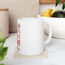 DistinctInk Glossy White Coffee / Tea Mug - Baking is Love Made Edible