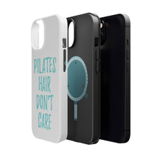 DistinctInk ToughCase for Apple iPhone, Compatible with MagSafe Charging - Pilates Hair Don't Care