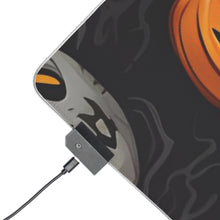 DistinctInk LED Gaming Mouse Pad with Haunted Harvest Time Design for Halloween