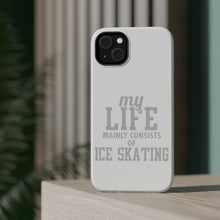 DistinctInk ToughCase for Apple iPhone, Compatible with MagSafe Charging - My Life Mainly Consists of Ice Skating