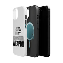DistinctInk ToughCase for Apple iPhone, Compatible with MagSafe Charging - Choose Your Weapon - Chef Knives