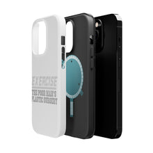DistinctInk ToughCase for Apple iPhone, Compatible with MagSafe Charging - Exercise The Poor Man's Plastic Surgery