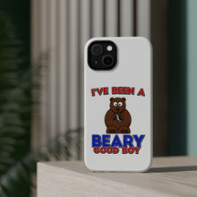 DistinctInk ToughCase for Apple iPhone, Compatible with MagSafe Charging - I've Been A Beary Good Boy