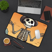 DistinctInk Desk Mat with Skelefun Halloween Design for Halloween