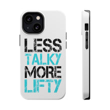 DistinctInk ToughCase for Apple iPhone, Compatible with MagSafe Charging - Less Talky More Lifty