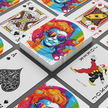 DistinctInk Playing Poker Cards with Leading with Courage and Grace Design for LGBTQ+ Pride