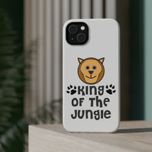 DistinctInk ToughCase for Apple iPhone, Compatible with MagSafe Charging - King of the Jungle - Lion