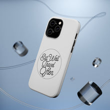 DistinctInk ToughCase for Apple iPhone, Compatible with MagSafe Charging - Eat Well, Travel Often