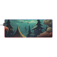DistinctInk LED Gaming Mouse Pad with Trick or Treat Fun Design for Halloween