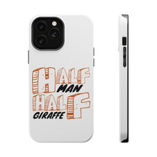 DistinctInk ToughCase for Apple iPhone, Compatible with MagSafe Charging - Half Man Half Giraffe