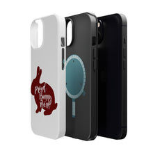 DistinctInk ToughCase for Apple iPhone, Compatible with MagSafe Charging - Proud Bunny Mom - Rabbit