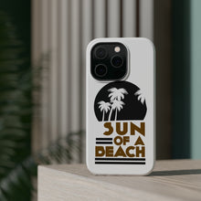 DistinctInk ToughCase for Apple iPhone, Compatible with MagSafe Charging - Sun of a Beach