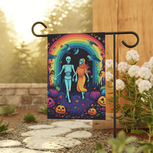 DistinctInk Garden & House Banner Flag with The Enduring Beauty of Writing Design for Halloween  LGBTQ+ Pride