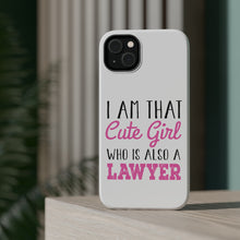 DistinctInk ToughCase for Apple iPhone, Compatible with MagSafe Charging - I Am That Cute Girl Who Is Also a Lawyer