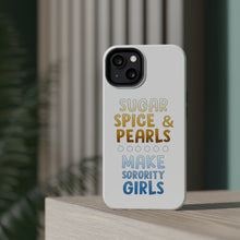 DistinctInk ToughCase for Apple iPhone, Compatible with MagSafe Charging - Sugar Spice & Pearls Make Sorority Girls