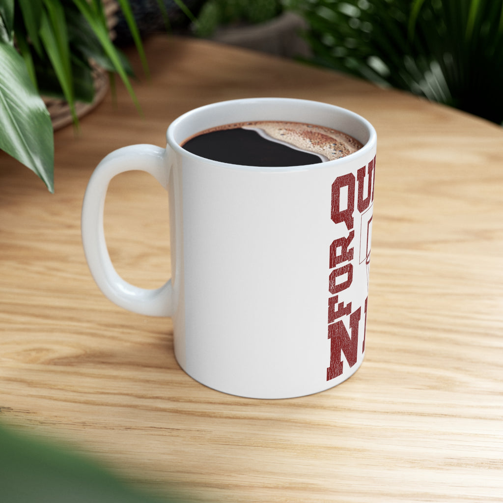 Glossy White Coffee / Tea Mug - Quest For The Net Basketball, view 8