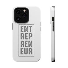 DistinctInk ToughCase for Apple iPhone, Compatible with MagSafe Charging - Entrepreneur Word Art