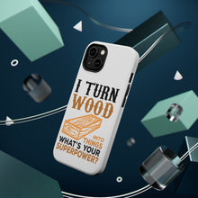 DistinctInk ToughCase for Apple iPhone, Compatible with MagSafe Charging - Turn Wood into Things What's Your Superpower
