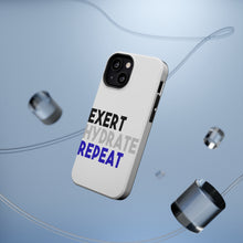 DistinctInk ToughCase for Apple iPhone, Compatible with MagSafe Charging - Exert Hydrate Repeat