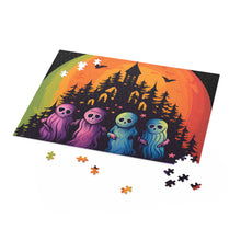 DistinctInk Jigsaw Puzzle with Discover Your True Path Design for Halloween  LGBTQ+ Pride