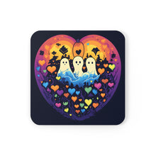DistinctInk (Set of 4) Corkwood Coasters with A Life Of AdventureDesign for Halloween LGBTQ+ Pride