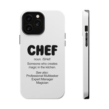 DistinctInk ToughCase for Apple iPhone, Compatible with MagSafe Charging - Chef Definition - Magic in the Kitchen