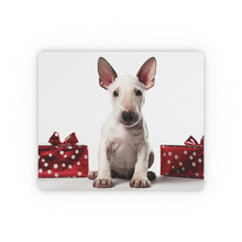 DistinctInk Mouse Pad - 1/4" Foam Rubber - Miniature Bull Terrier Puppy