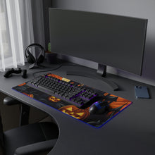 DistinctInk LED Gaming Mouse Pad with Darkness Falls on Halloween Design for Halloween