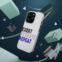 DistinctInk ToughCase for Apple iPhone, Compatible with MagSafe Charging - Exert Hydrate Repeat