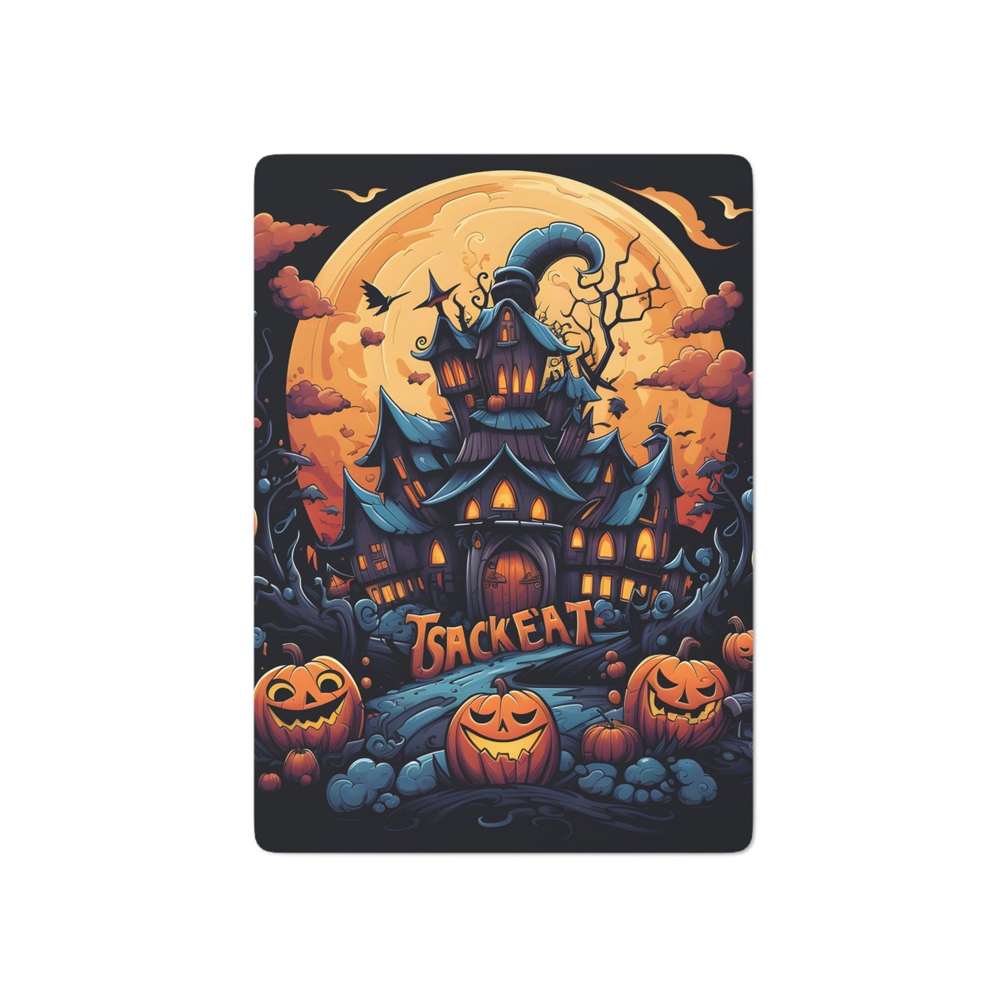 DistinctInk Playing / Poker Cards with Spooky Sweet Treats Design for Halloween