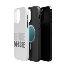 DistinctInk ToughCase for Apple iPhone, Compatible with MagSafe Charging - Refuse to Lose Baseball