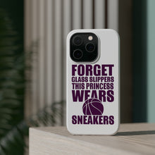DistinctInk ToughCase for Apple iPhone, Compatible with MagSafe Charging - Forget Glass Slippers Princess Wears Sneakers