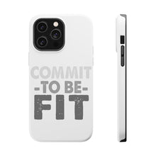 DistinctInk ToughCase for Apple iPhone, Compatible with MagSafe Charging - Commit To Be Fit