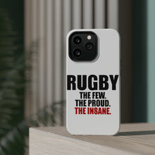 DistinctInk ToughCase for Apple iPhone, Compatible with MagSafe Charging - Rugby The Few The Proud the Insane