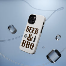 DistinctInk ToughCase for Apple iPhone, Compatible with MagSafe Charging - Beer & Barbecue BBQ
