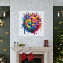 DistinctInk Canvas Wall Art with The Road to Fulfillment for LGBTQ+ Pride