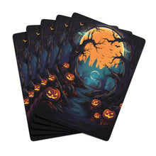 DistinctInk Playing / Poker Cards with Haunted Evening Nightmare Design for Halloween