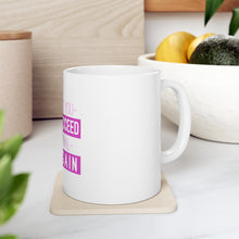 DistinctInk Glossy White Coffee / Tea Mug - If At First You Don't Succeed Fix Ponytail Try Again