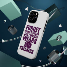 DistinctInk ToughCase for Apple iPhone, Compatible with MagSafe Charging - Forget Glass Slippers Princess Wears Sneakers