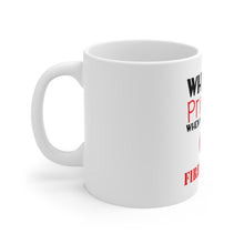 DistinctInk Glossy White Coffee / Tea Mug - Why Be a Princess When You Can Be a Firefighter