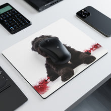 DistinctInk Mouse Pad - 1/4" Foam Rubber - Black Russian Terrier Puppy