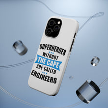 DistinctInk ToughCase for Apple iPhone, Compatible with MagSafe Charging - Superheroes Without Cape are Engineers