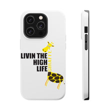 DistinctInk ToughCase for Apple iPhone, Compatible with MagSafe Charging - Livin the High Life - Giraffe