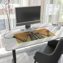 DistinctInk LED Gaming Mouse Pad with Skelefun Halloween Design for Halloween