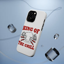 DistinctInk ToughCase for Apple iPhone, Compatible with MagSafe Charging - King of the Grill BBQ Barbecue