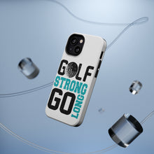 DistinctInk ToughCase for Apple iPhone, Compatible with MagSafe Charging - Golf Strong Go Long