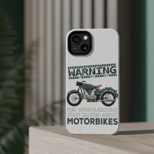DistinctInk ToughCase for Apple iPhone, Compatible with MagSafe Charging - Spontaneously Talking About Motorcycles