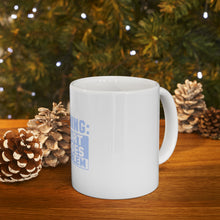 DistinctInk Glossy White Coffee / Tea Mug - Swimming No Shirt No Shoes No Problem