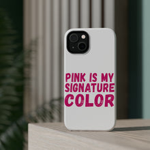 DistinctInk ToughCase for Apple iPhone, Compatible with MagSafe Charging - Pink is My Signature Color